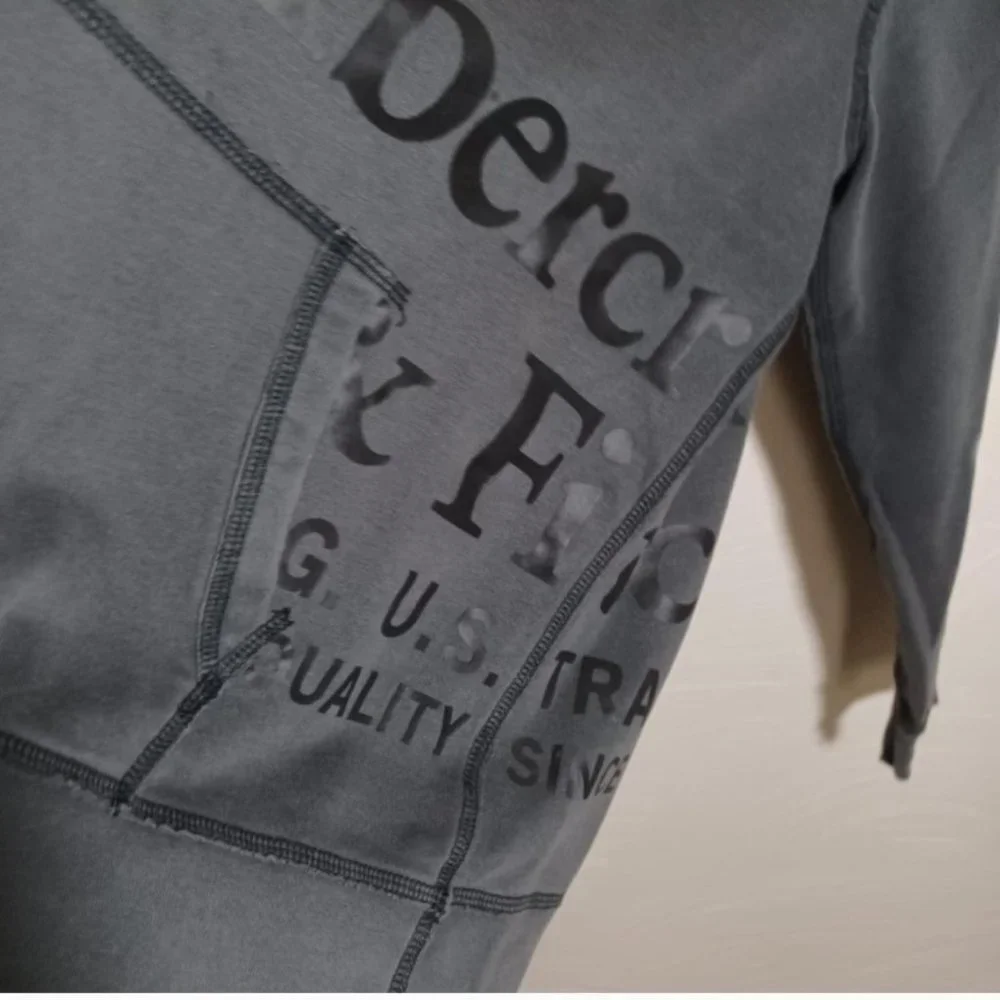 Abercrombie & Fitch Womens Hooded Sweatshirt, Gray - Picture 3 of 4